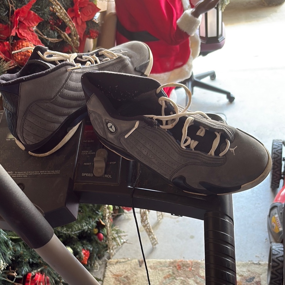 Men's Black and White Jordan Sneakers